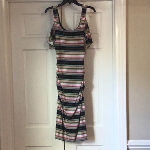 Nicole Miller cold shoulder dress